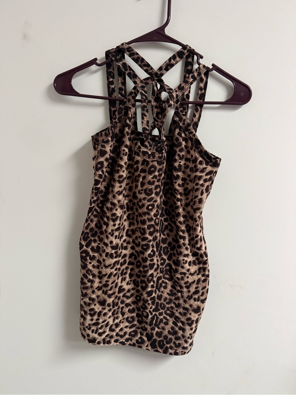 Daytrip Brown and Black Leopard Print Tank